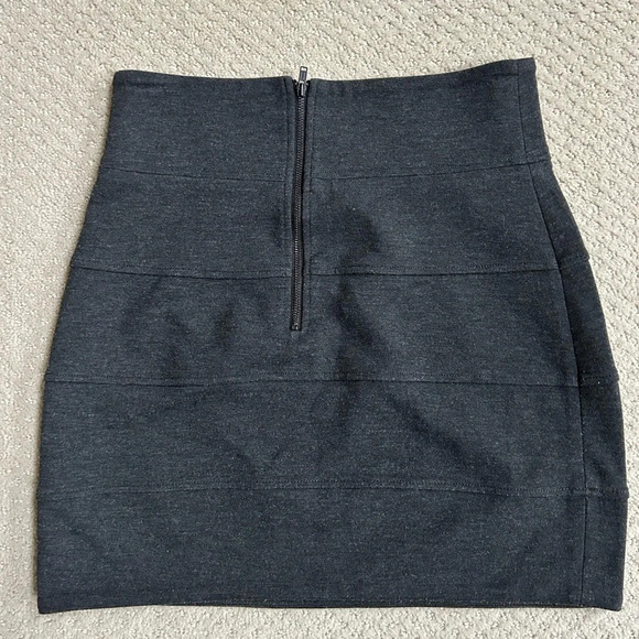 Talula | Bandage Bodycon Y2K Mini Skirt in Grey, Size 6 - Picture 2 of 6